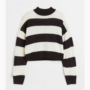 Cropped Striped H&M Divided Sweater